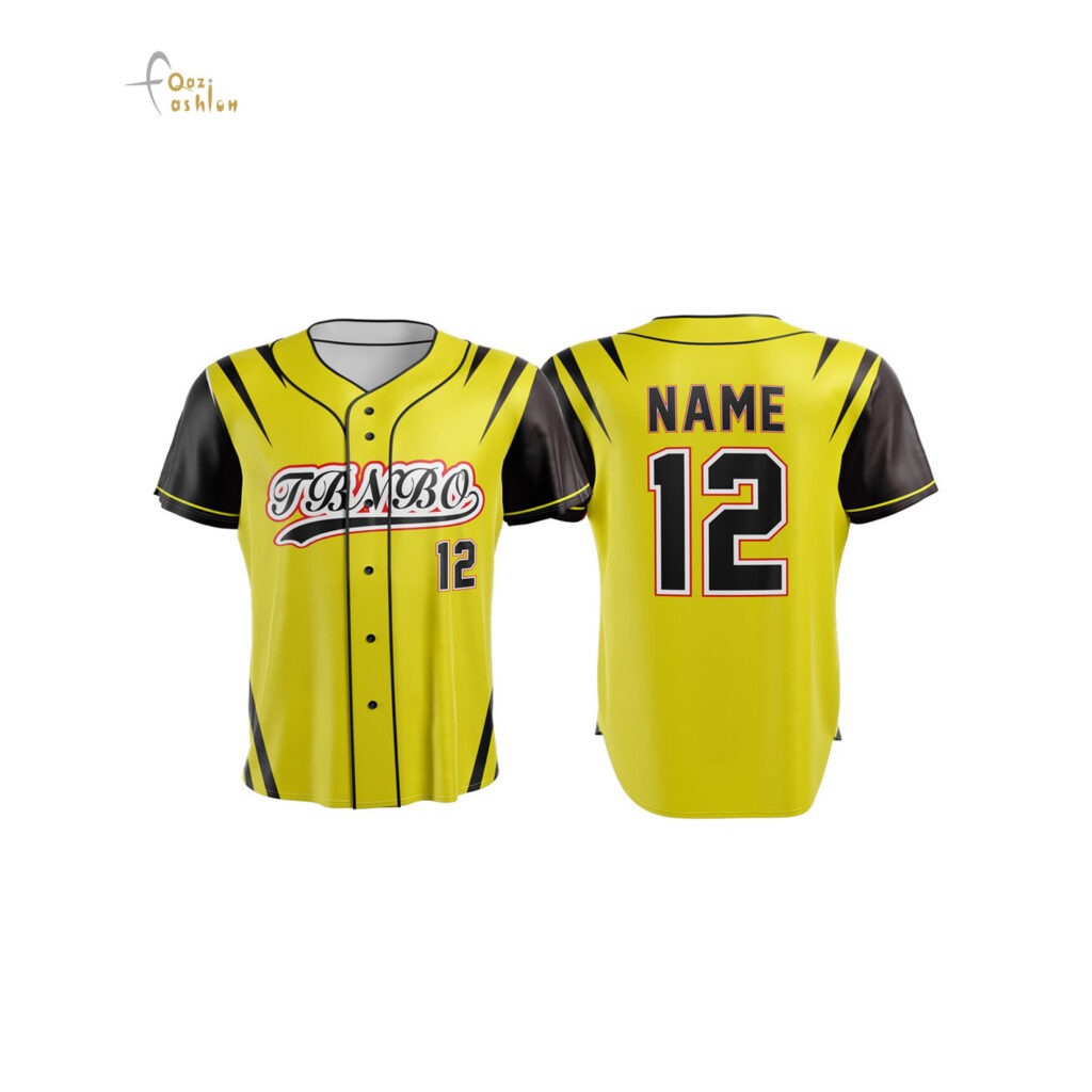 SUBLIMATION BASBALL JERSEY - by Qazi Fashion PTY LTD