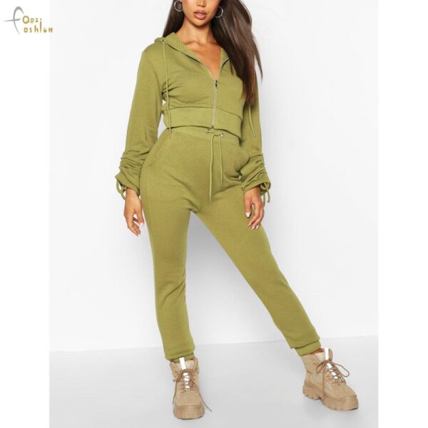 Ladies Crop Track Suit QF-CTTS-0115-2
