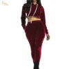 Ladies Crop Track Suit QF-CTTS-0123-5